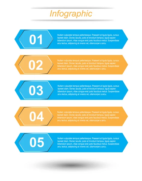 Design de modelo infográfico — Vetor de Stock