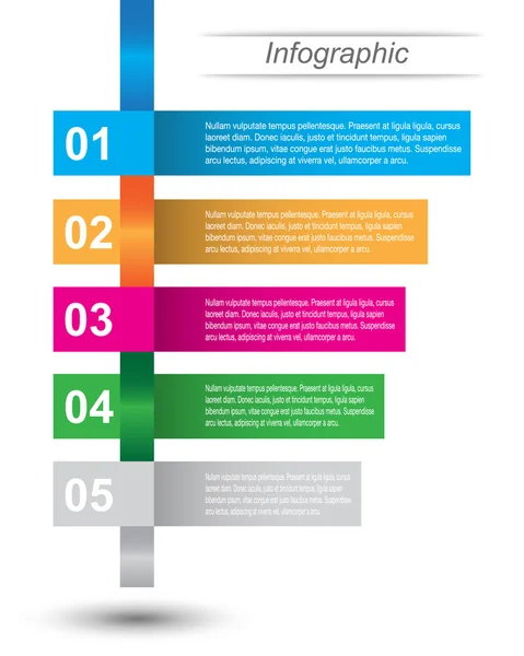 Kağıt etiketli bilgi tasarım şablonu.