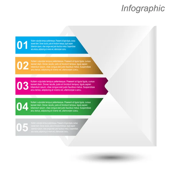 Design de modelo infográfico — Vetor de Stock