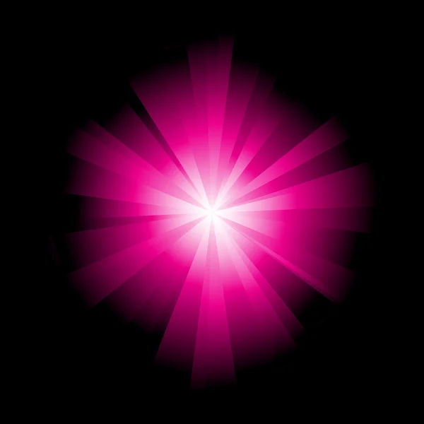 Фон взрыва света с розовым цветом . — стоковый вектор