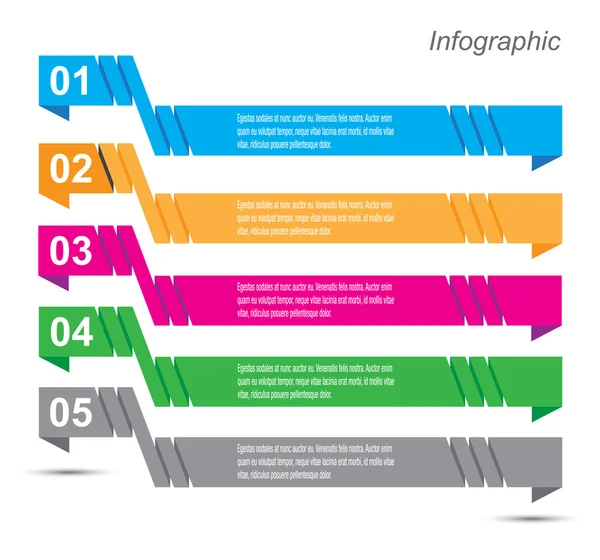 Infographic template design — Stock Vector