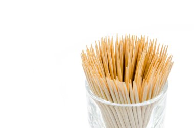 Beyaz arkaplanda kürdan