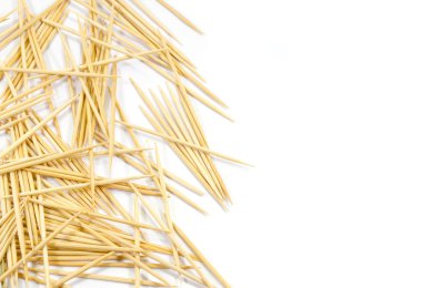 Beyaz arkaplanda kürdan