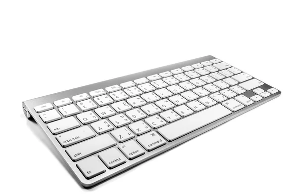 Wit en zilver toetsenbord — Stockfoto
