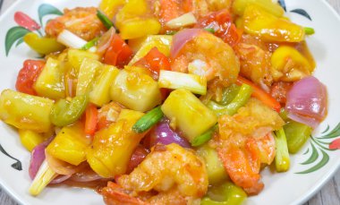 tatlı ve ekşi karides