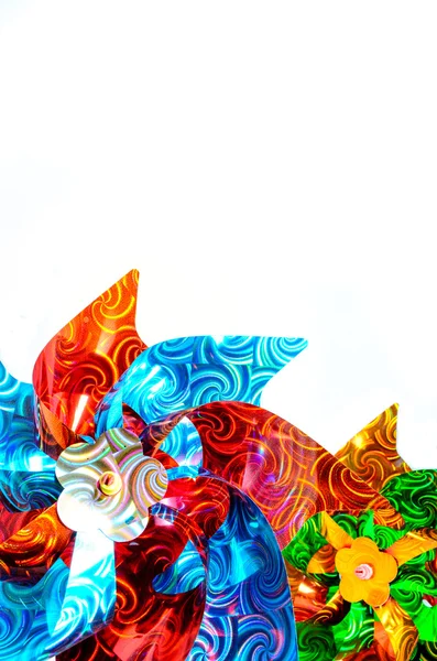 Farverige pinwheel - Stock-foto