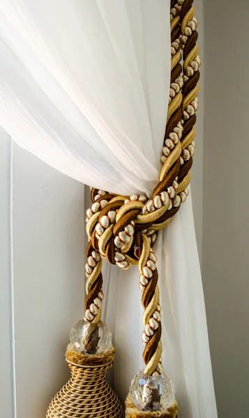 Curtain Tassels on Curtain — Stock Photo, Image