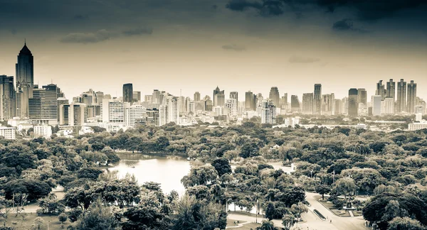 Grey Bangkok Cityscape — Stock Photo, Image