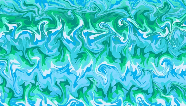 緑青白液の効果の背景 液体の影響はどこにでもある パンフレット チラシ ブランディング バナー ヘッダー ブックカバー ノートブック背景ベクトル用の抽象デザインテンプレート — ストックベクタ