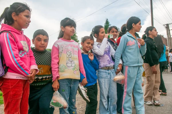 2018 Lomnicka Eslovaquia Comunidad Romaní Corazón Eslovaquia Viviendo Condiciones Horribles —  Fotos de Stock