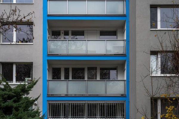 Prag Tschechien 2020 Paneele Oder Gebäude Die Während Des Kommunistischen — Stockfoto