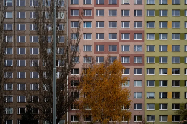 Praga República Checa 2020 Panelaks Edificios Construidos Con Paneles Durante —  Fotos de Stock