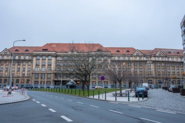 Prag, Çek Cumhuriyeti. 12-18-2020. Dejvice 'deki Ministerstvo Obrany CR.
