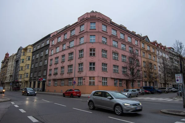 Praga República Checa 2020 Antigo Edifício Histórico Dejvice — Fotografia de Stock