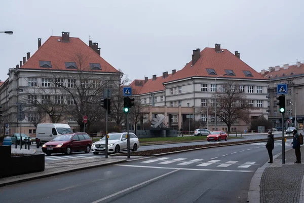 Prague République Tchèque 2020 Immeuble Historique Dejvice — Photo