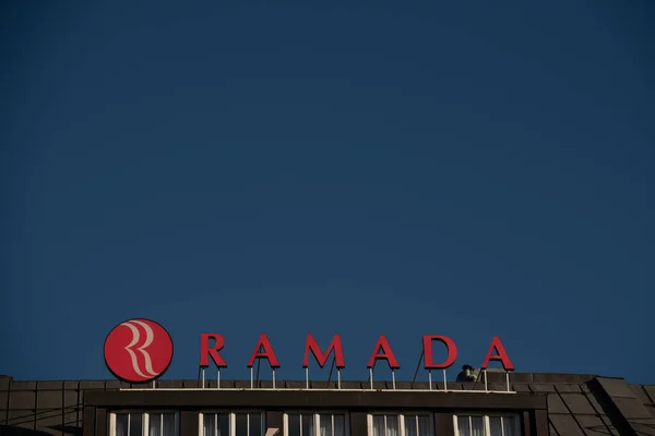 Praga Czechy 2020 Ramada Hotel Jeden Kultowych Hoteli Pradze Prestiżowym — Zdjęcie stockowe