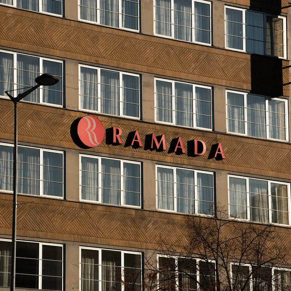 Praga Czechy 2020 Ramada Hotel Jeden Kultowych Hoteli Pradze Prestiżowym — Zdjęcie stockowe