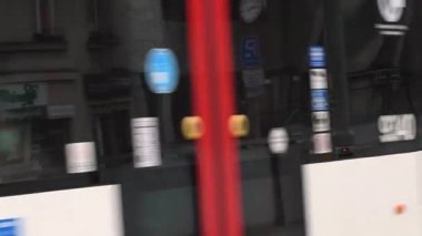 Prague, Czech Republic. 03-12-2021. People with mask waiting the ram to arrive in the city center of Prague. 