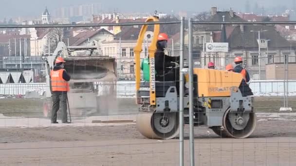 Praag Tsjechië 2021 Open Zicht Van Park Letna Naar Een — Stockvideo