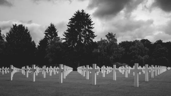 Amerikaanse Oorlogsbegraafplaats Luxemburg Juni 2020 — Stockfoto