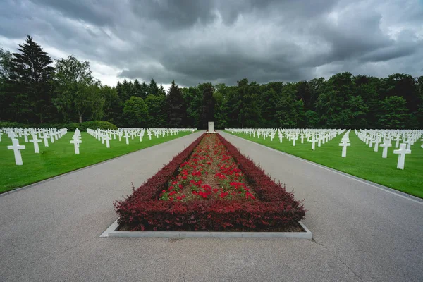 Amerikaanse Oorlogsbegraafplaats Luxemburg Juni 2020 — Stockfoto