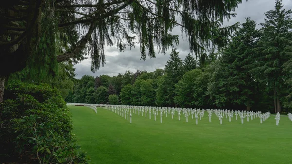 Amerikaanse Oorlogsbegraafplaats Luxemburg Juni 2020 — Stockfoto