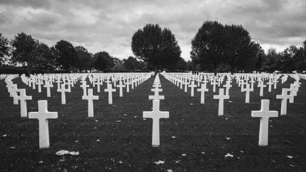Amerikaanse Oorlogsbegraafplaats Magraten Limburg Nederland Oktober 2020 — Stockfoto