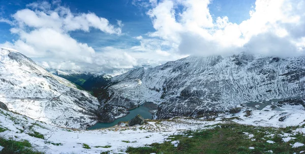 Bonita Vista Panorámica Los Alpes Austri Hohe Tauern — Foto de Stock