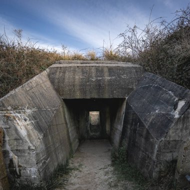 De Punt, Ouddorp 'taki Alman Sığınakları Hollanda.