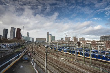 Skyline Lahey, Hollanda 'da. Januari 21 2020.
