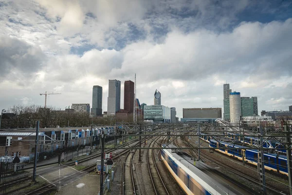 Skyline Lahey Hollanda Januari 2020 — Stok fotoğraf