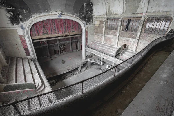 Urbex Old Abandoned Old Theater Somewhere Belgium Royalty Free Stock Photos