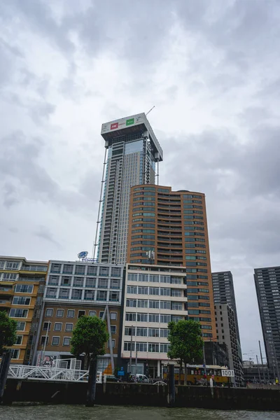 Zalmhaven Tower Nuevo Edificio Rotterdam Juli 2021 Rotterdam Países Bajos —  Fotos de Stock