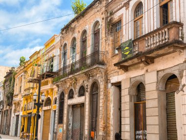 Brezilya, Santos 'un eski merkezinde çok güzel eski bir mimari. 15 Kasım 2025.