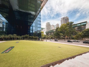 Google 'ın dışında, Faria Lima, Sao Paulo, Brezilya' da. 22 Kasım 2025.