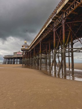 Şubat 14, 2025. Blackpool, İngiltere 'deki Kuzey İskelesi..
