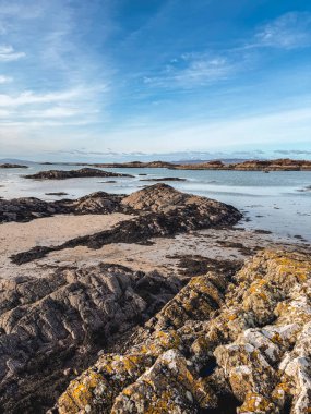Traigh Sahili, İskoçya 'nın dağlık kesimlerinde..