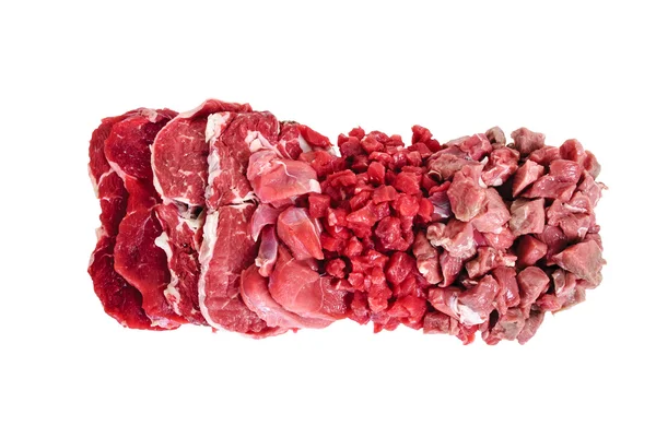 Viande, viande crue, bœuf, veau, boulettes de viande, délicieux, faim, vaisselle — Photo