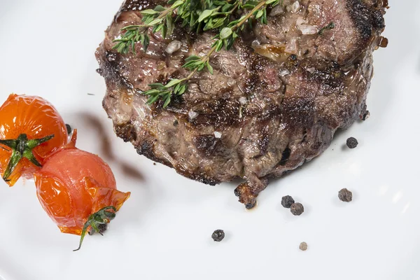 Carne, piatto di carne, ristorante — Foto Stock