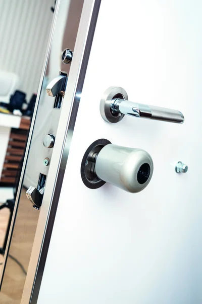 Doors,steel,houses — Stock Photo, Image