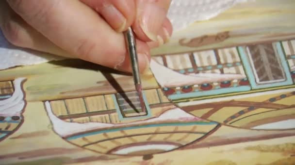 Османська мініатюрна Художня творчість і художники — стокове відео