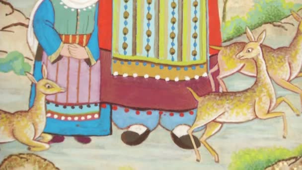 Ottoman miniature art works and artists — Stock Video