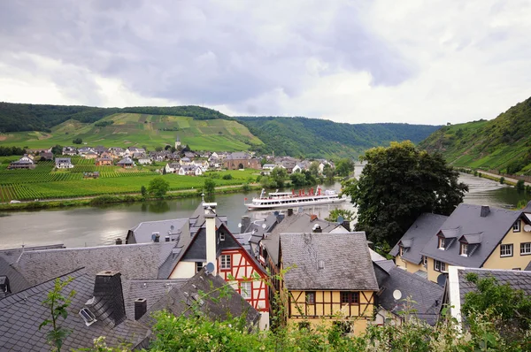 Village Beilstein en el río Mosel — Foto de Stock