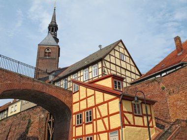 Cityscape Tangermunde (Saxony-Anhalt, Almanya)