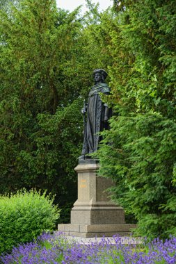 Bronz heykel IV Kral İmparator Karl tangermuende içinde. 