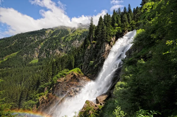 Cascades de Krimml dans le parc national du Haut Tauern (Autriche) ) — Photo