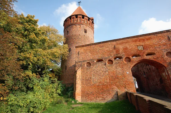 Paesaggio urbano di Tangermunde (Sassonia-Anhalt, Germania ) — Foto Stock