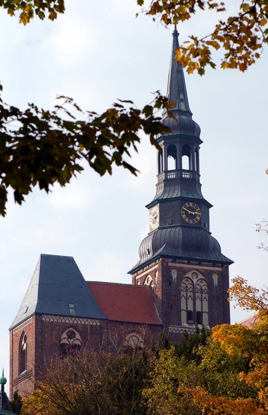 Paisaje urbano de Tangermunde (Sajonia-Anhalt, Alemania) con St.-Steph —  Fotos de Stock