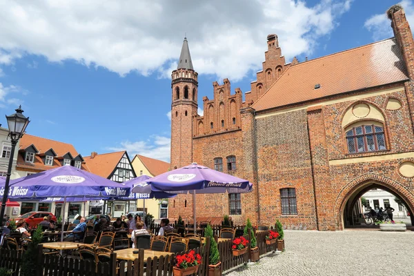 Paisaje urbano de Tangermunde (Sajonia-Anhalt, Alemania ) — Foto de Stock