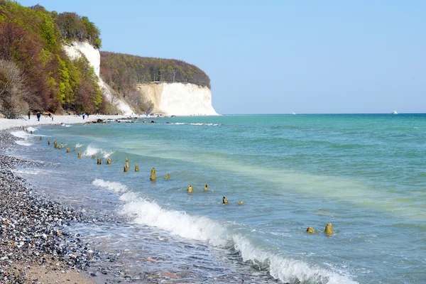 Krita klippan klippor Rugen isle på Sassnitz (Tyskland) — Stockfoto